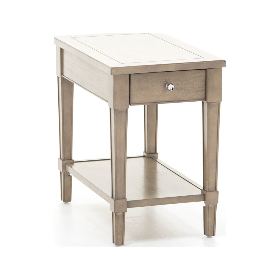 rivr grey end table   