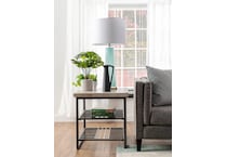 rivr grey end table lifestyle image   