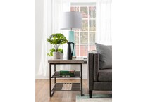 rivr grey end table lifestyle image   