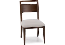 rivr max walnut inch standard seat height side chair   