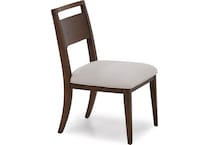 rivr max walnut inch standard seat height side chair   