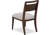 rivr max walnut inch standard seat height side chair   