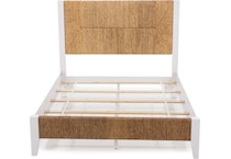 rivr natural & white   water hyacinth king bed package wkp  