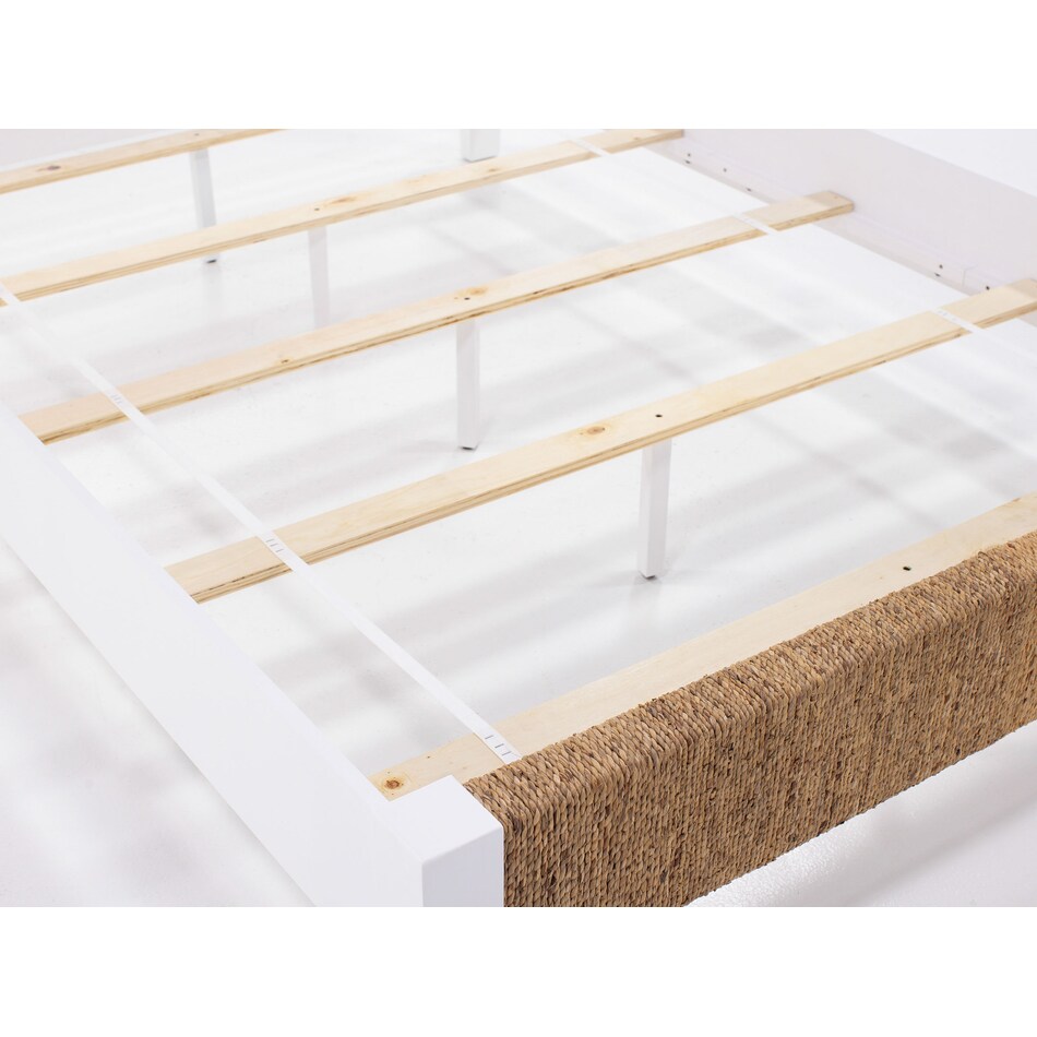 rivr natural & white   water hyacinth king bed package wkp  