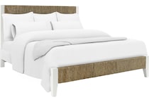 rivr natural & white   water hyacinth queen bed package wqp  