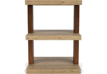 rivr pale oak & rich walnut chairside table trt  