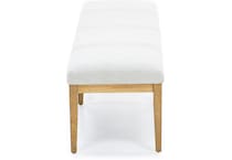 rivr pale oak   linen inch standard seat height bench   