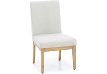 rivr pale oak   linen inch standard seat height side chair   