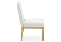 rivr pale oak   linen inch standard seat height side chair   