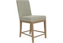 rivr pale oak   linen  inchcounter seat height stool   