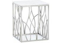 rivr silver end table ulyss  