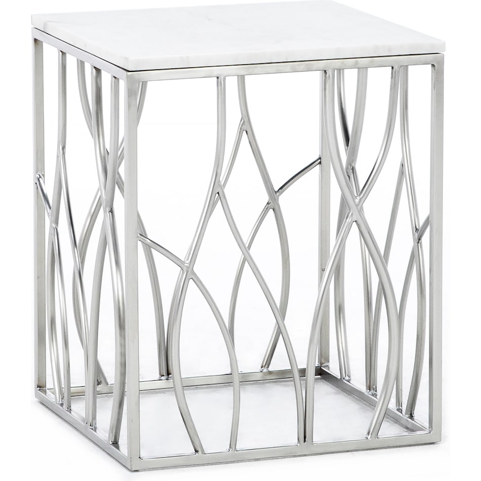 rivr silver end table ulyss  
