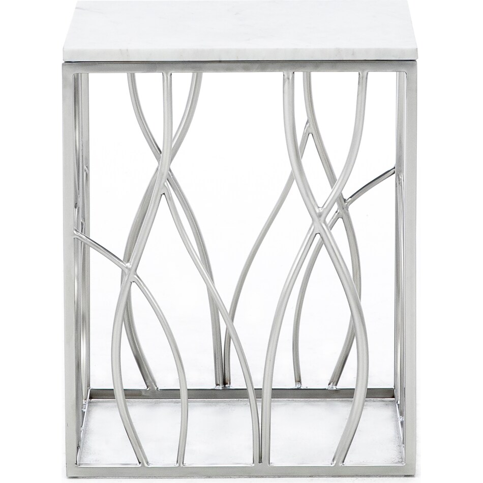 rivr silver end table ulyss  