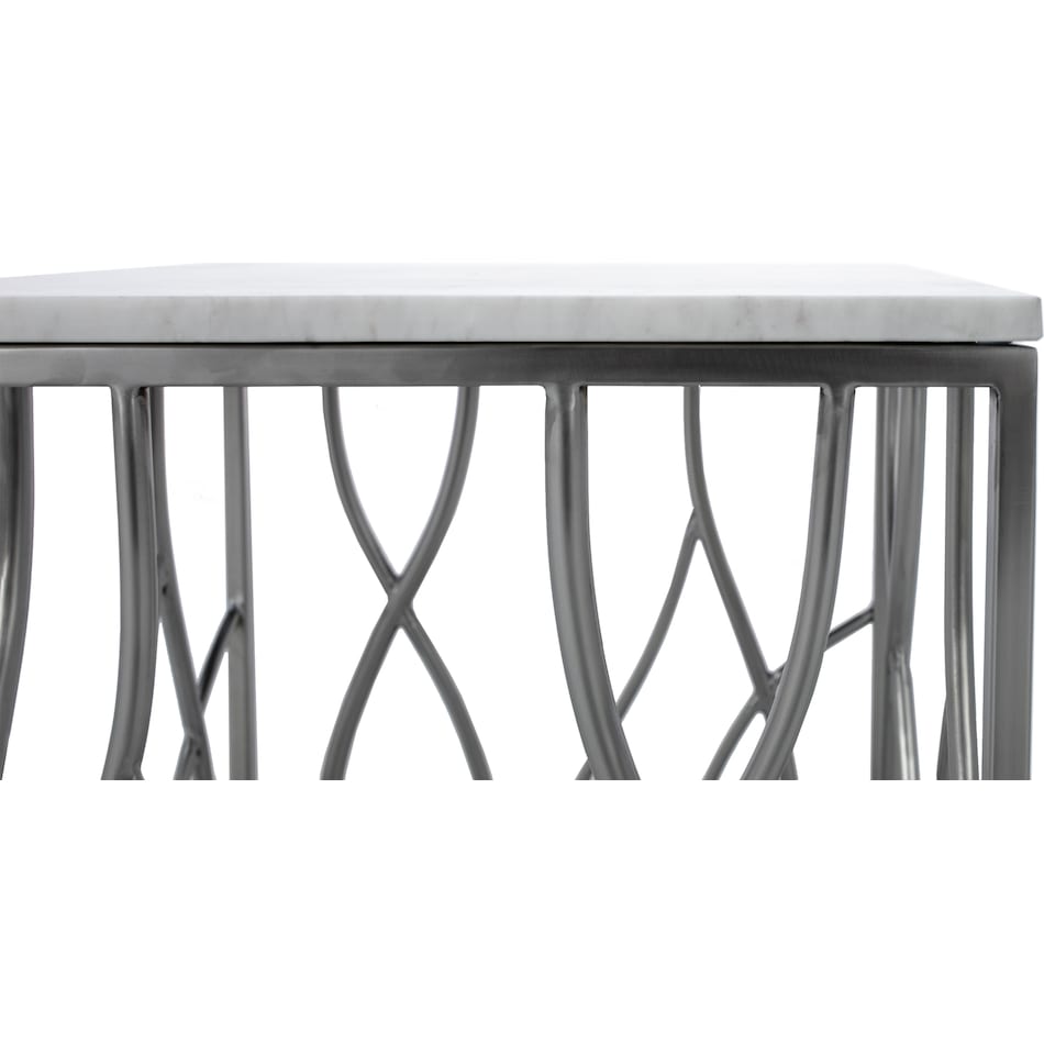 rivr silver end table ulyss  
