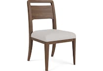 rivr walnut inch standard seat height side chair   