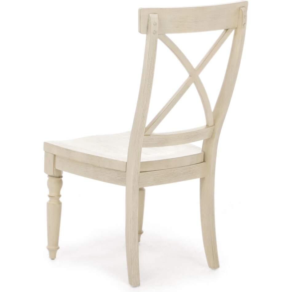 rivr white inch standard seat height side chair   