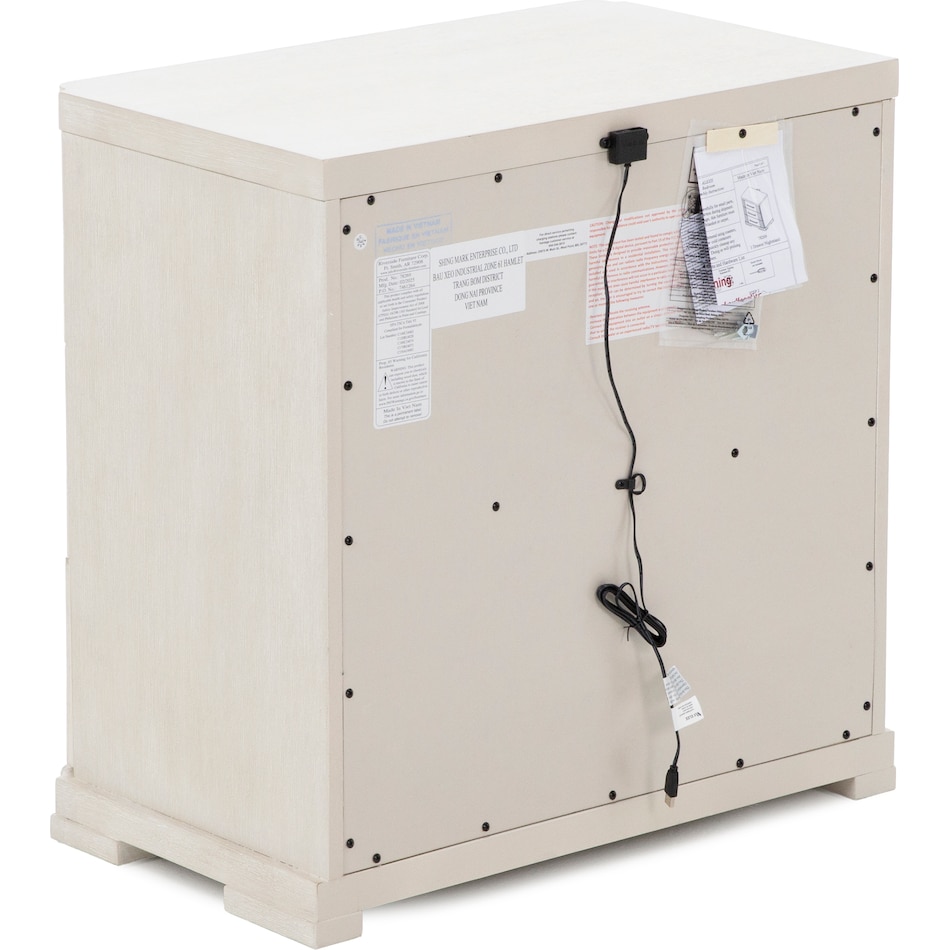 rivr white three drawer   
