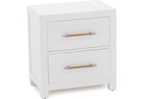 rivr white two drawer   