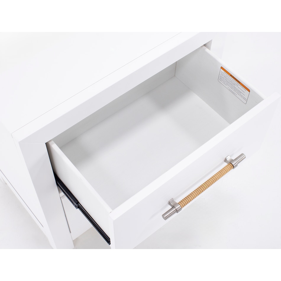 rivr white two drawer   