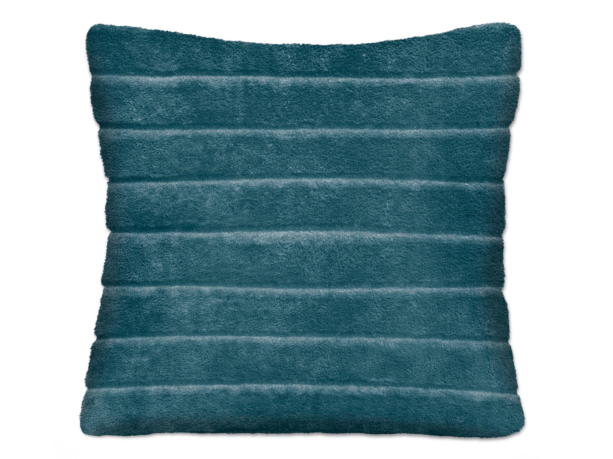 Teal fur clearance pillow