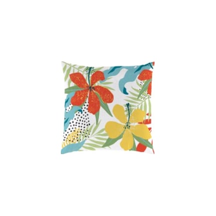 Hibiscus Outdoor Pillow 18"W x 18"H