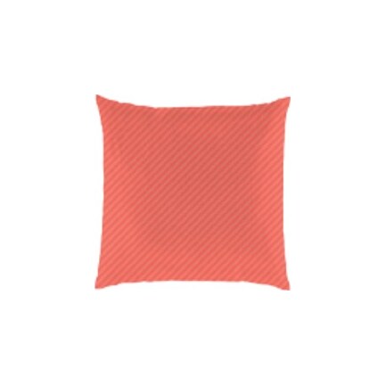 Coral Stripe Outdoor Pillow 18"W x 18"H