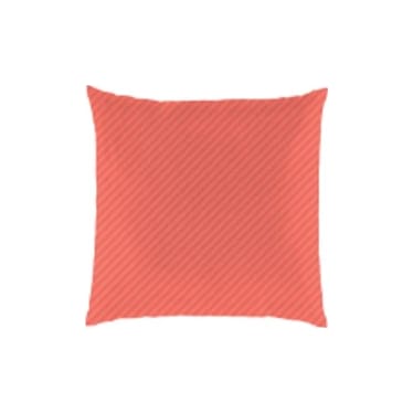 Coral Stripe Outdoor Pillow 18"W x 18"H
