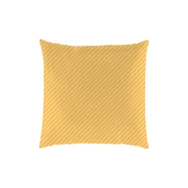 Yellow Stripe Outdoor Pillow 18"W x 18"H