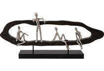 sagebrook home llc black figurines   