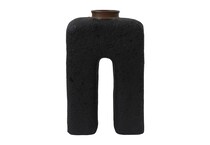 sagebrook home llc black jar vase bowl plate   
