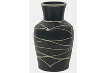 sagebrook home llc black jar vase bowl plate   