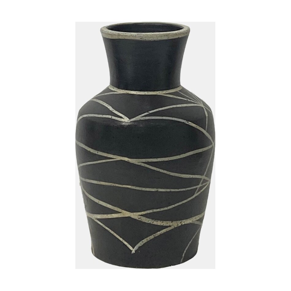 sagebrook home llc black jar vase bowl plate   