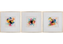 sagebrook home llc blue paintings set  
