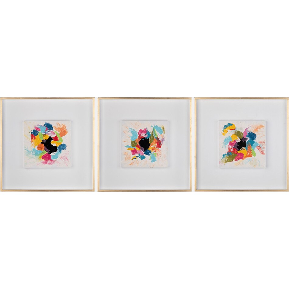 sagebrook home llc blue paintings set  