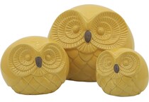 sagebrook home llc yellow figurines set  