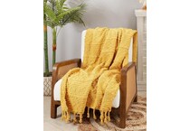 saro trading company yellow afghans   