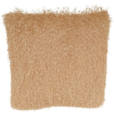 Champagne Shimmer Poly Pillow 18"W x 18"H