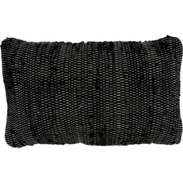 Black Chindi Zippered Poly Pillow 23"W x 14"H