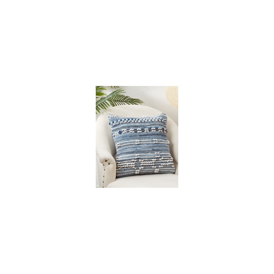saro blue pillows   