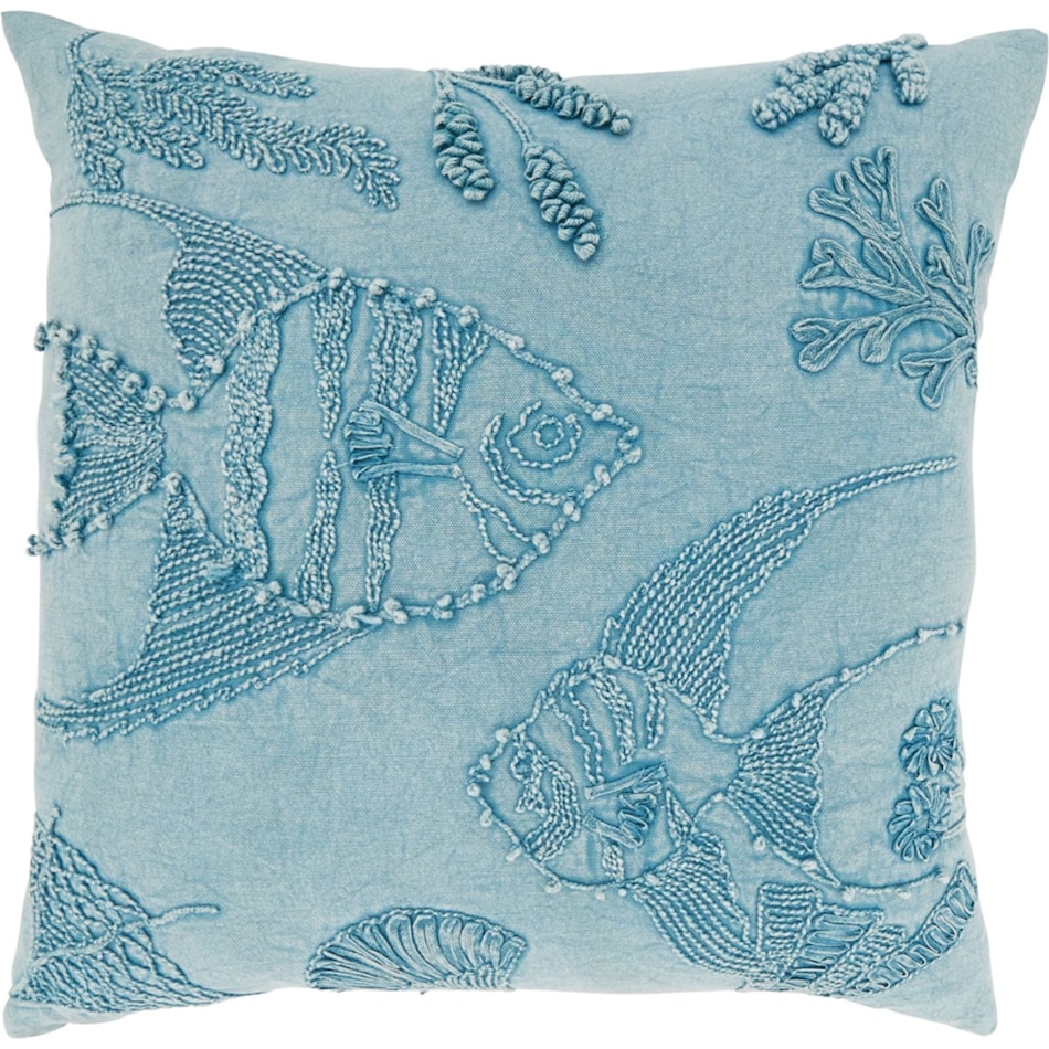 saro blue pillows   