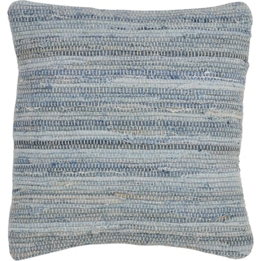 Denim Chindi Poly Pillow 20"W x 20"H