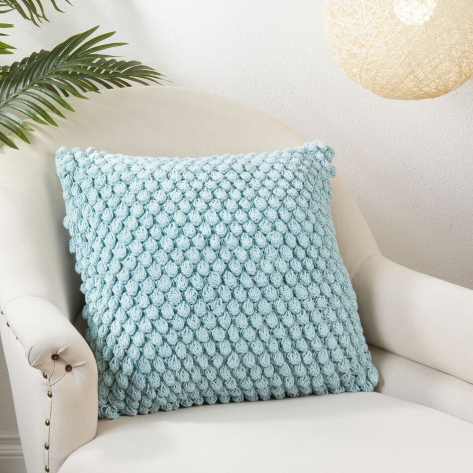 saro blue pillows   