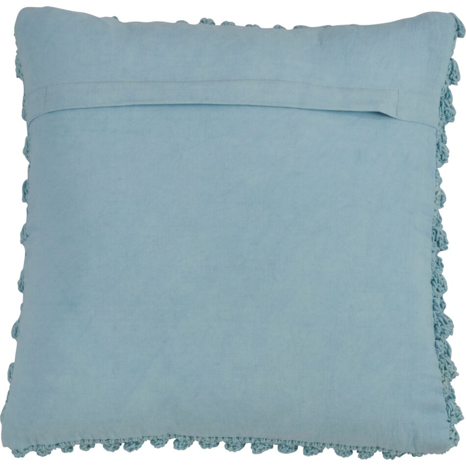 saro blue pillows   