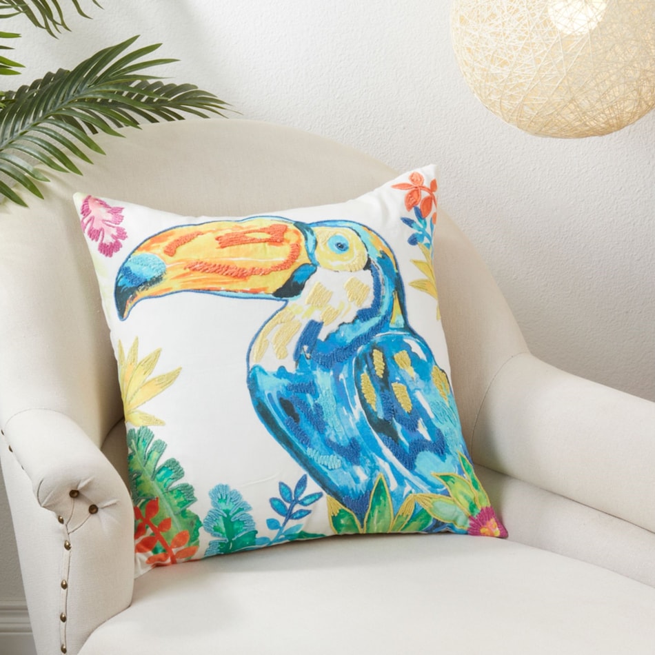 saro blue pillows   
