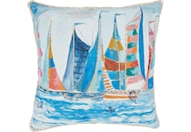 saro blue pillows   