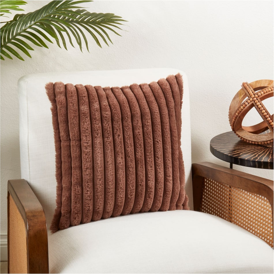 saro brown pillows   