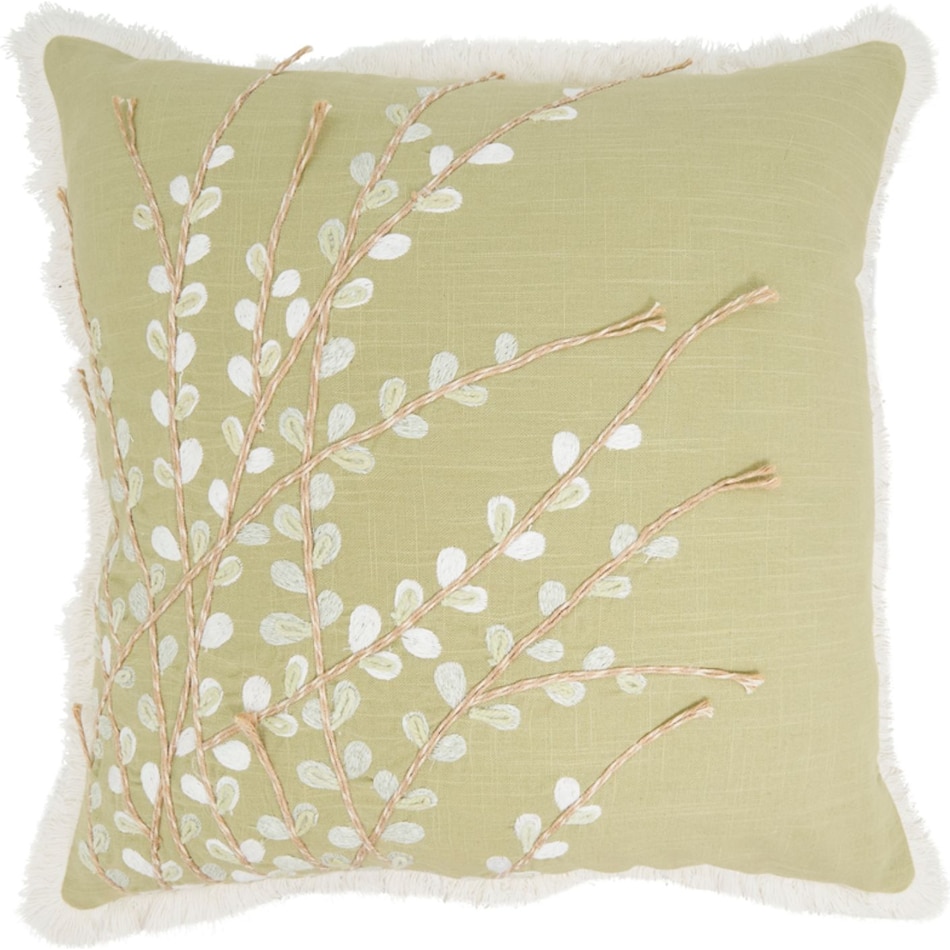 saro green pillows   