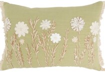 saro green pillows   