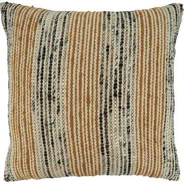 Rust Zippered Poly Pillow 20"W x 20"H