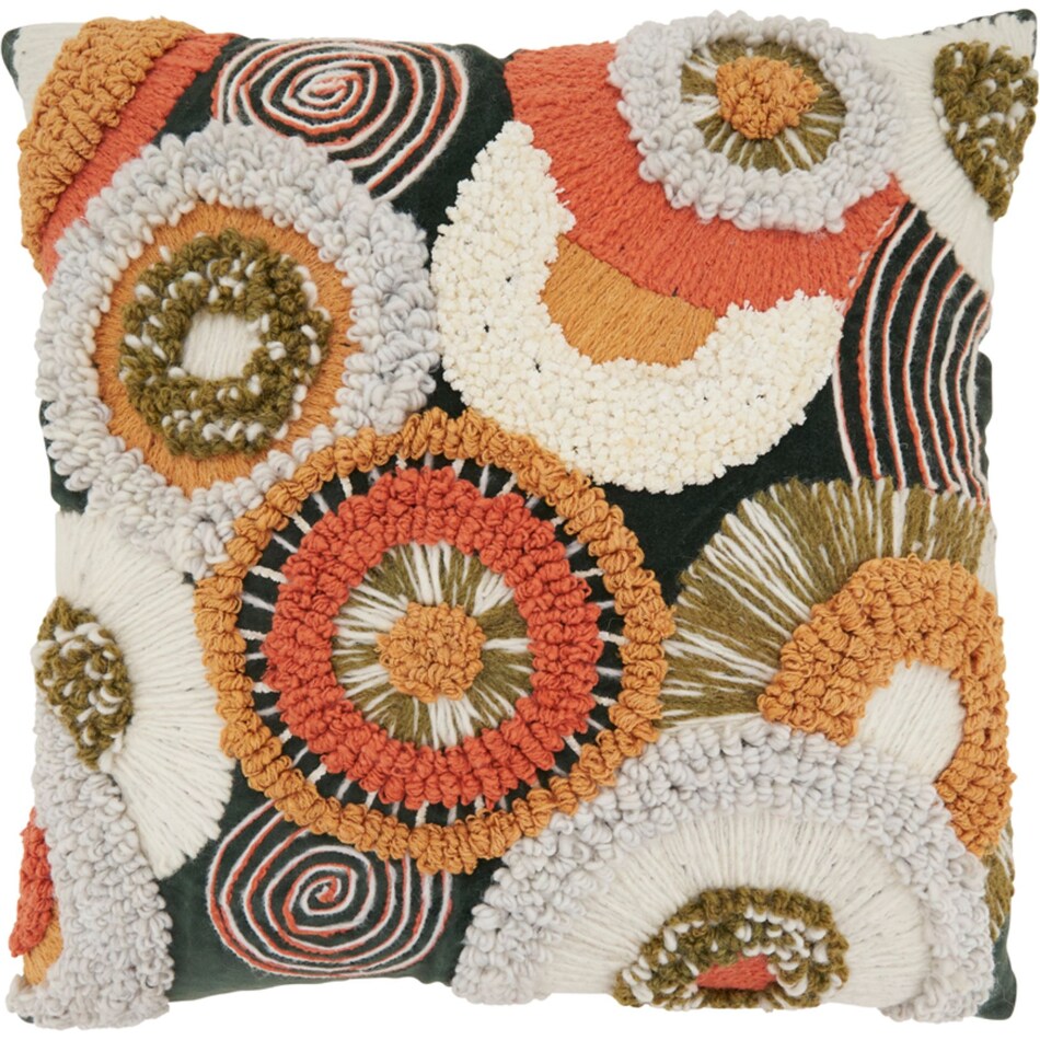saro orange pillows   
